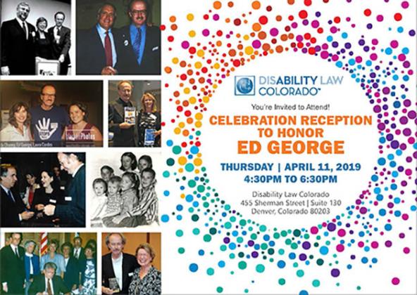 Invitation to Celebration Reception for Ed George